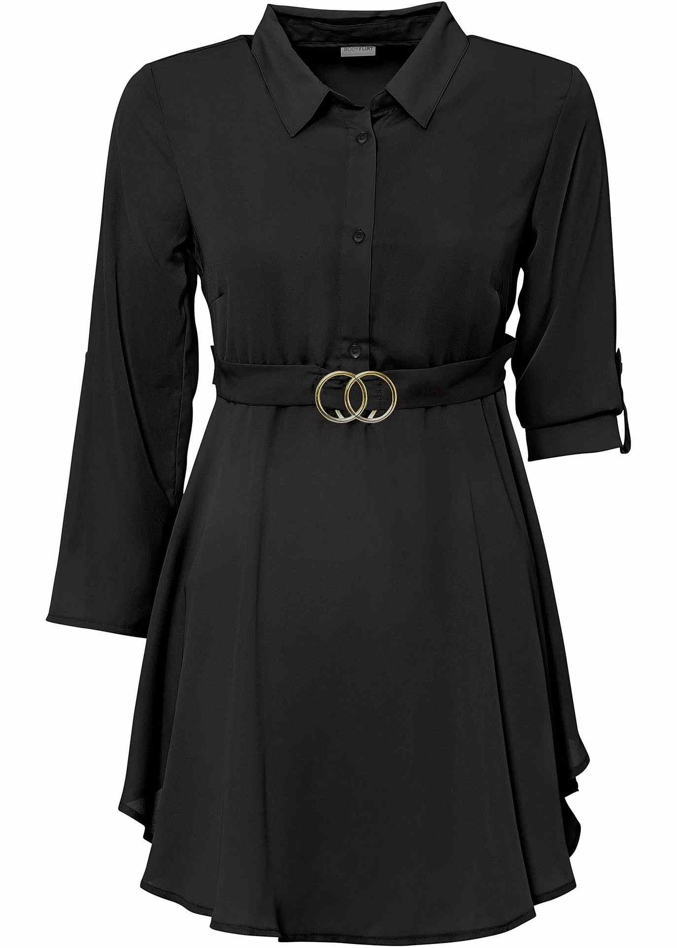 Blouse longue avec ceinture avec polyester recyclé | Bonprix FR