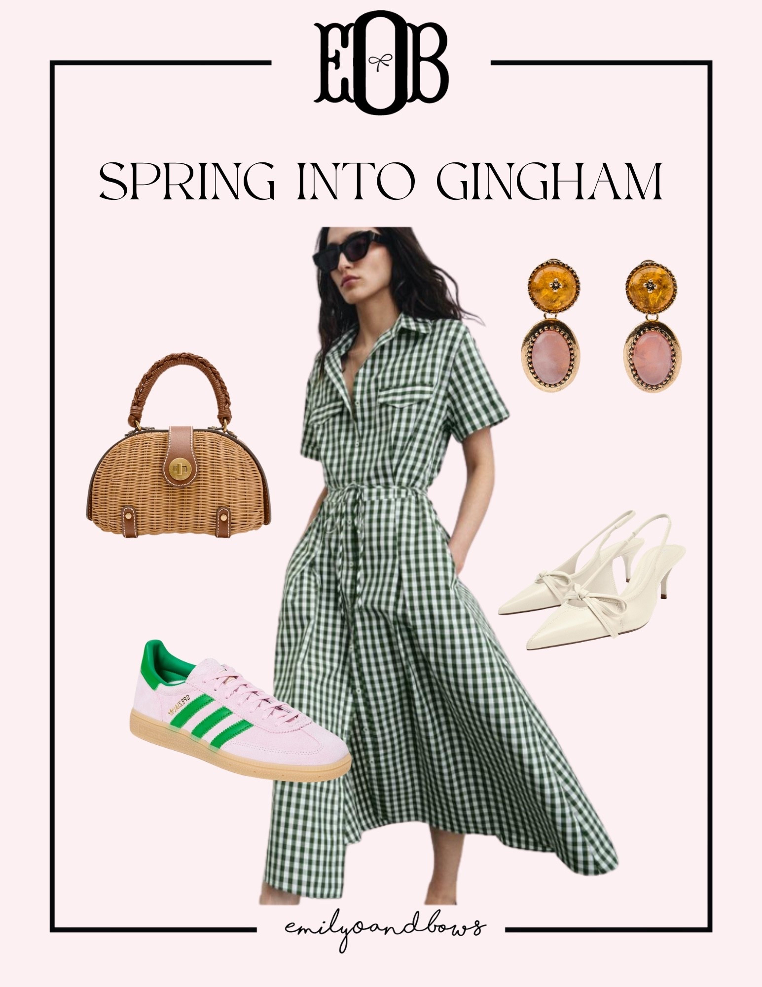 Gingham inspired spring outfit!