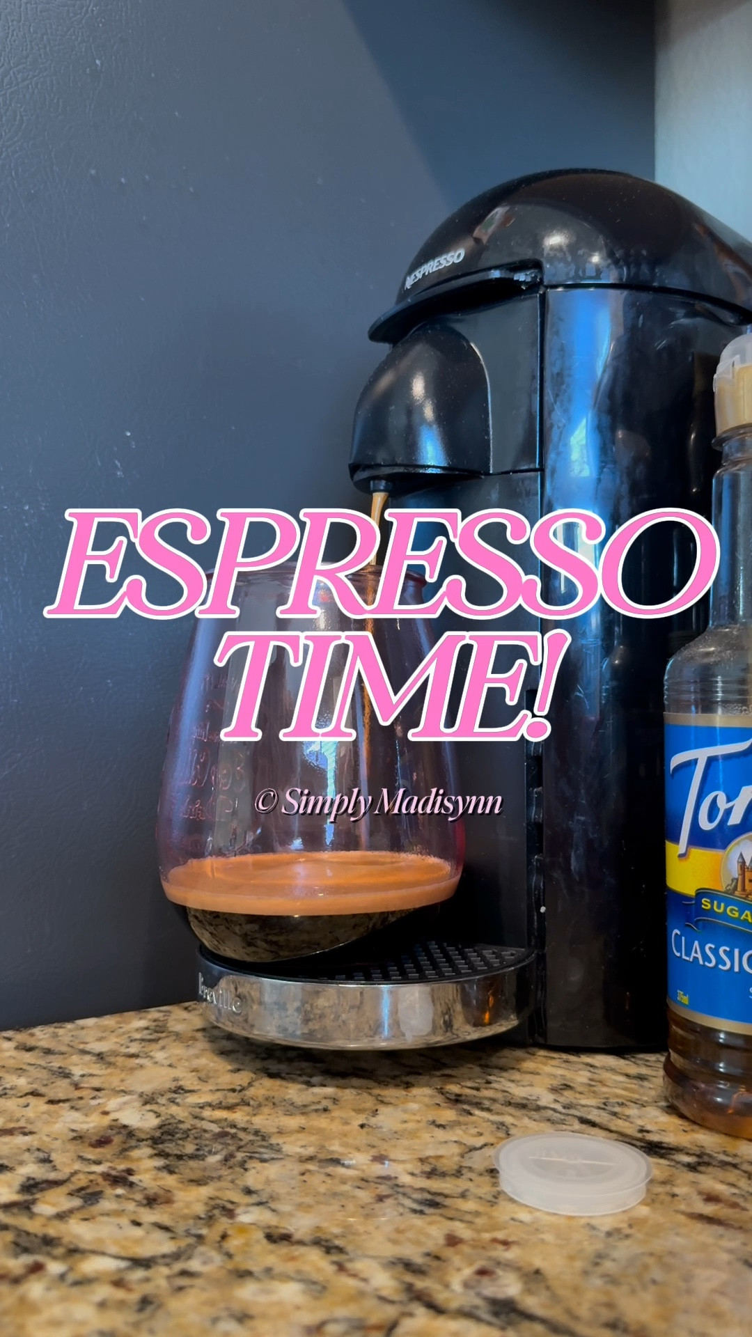 Espresso of the day, serving it up the syrup free way🤷🏽‍♀️💗 Just tried the new iced pods and idk how to feel.  I like the taste of coffee so I think I’m going back to the regular pods once I’m out of these!  What pods do you use?👀👀💗 #simplymadisynn #espresso 

#LTKSaleAlert #LTKHome #LTKWatchNow