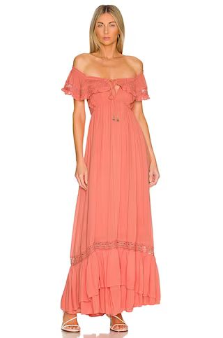 Free People Moonlight Ocean Maxi in Burnt Coral from Revolve.com | Revolve Clothing (Global)