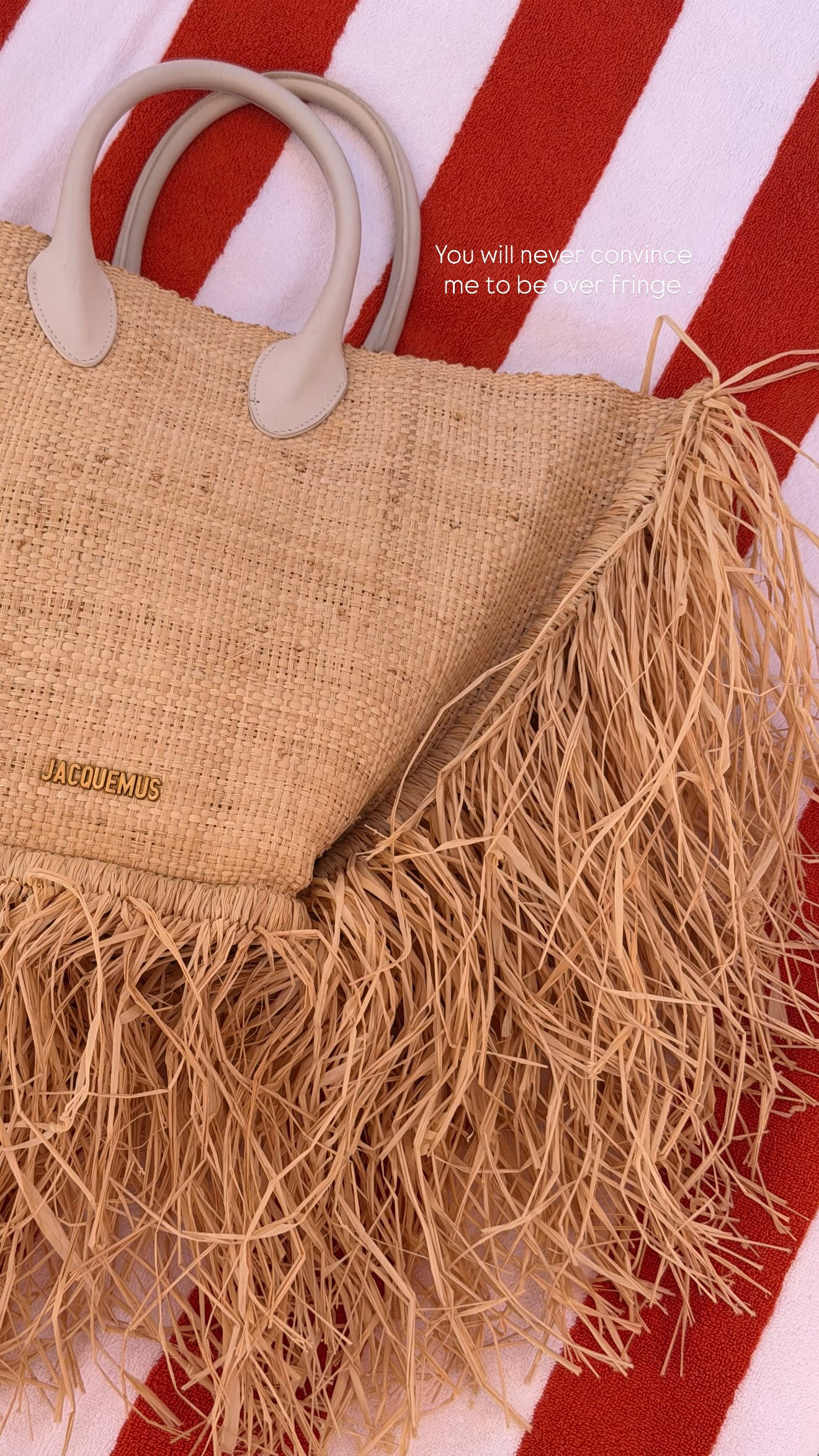 Jacquemus inspired fringe bags 

 