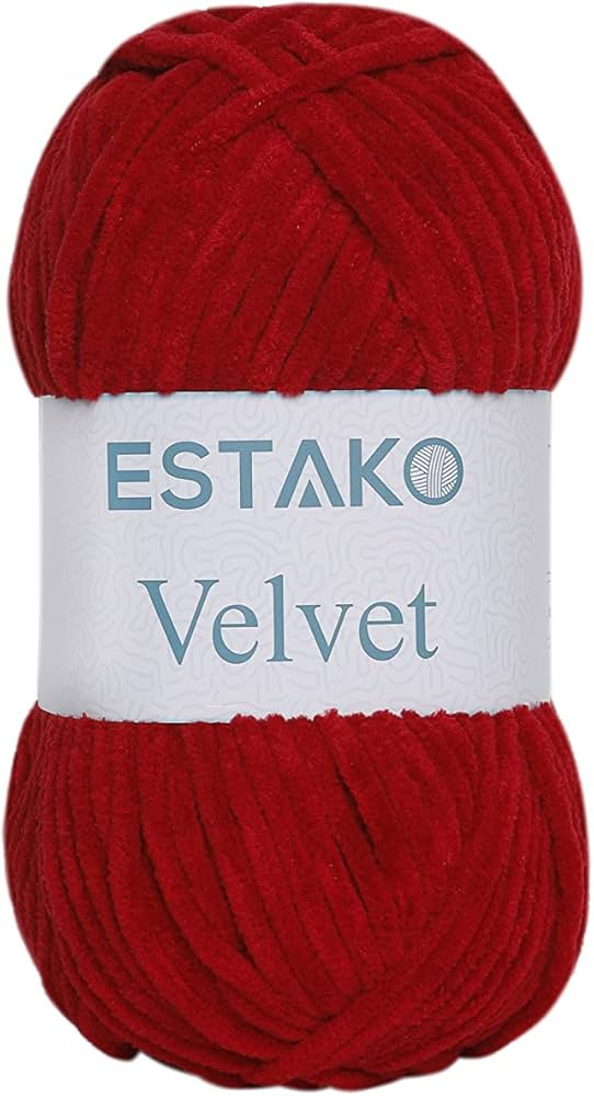 Estako Velvet Chenille Blanket amigurumi Yarn for Crocheting and Knitting Super Bulky 100 gr (132... | Amazon (US)