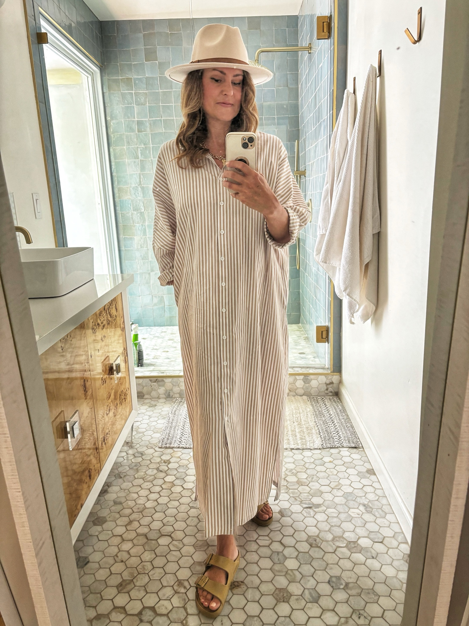 The shirtdress is the new mumu.  When it’s hot, I love a loose maxi dress.  This one is under $30.  I also mostly live in my waterproof birks all summer.  

#LTKOver40 #LTKFindsUnder50 #LTKSeasonal