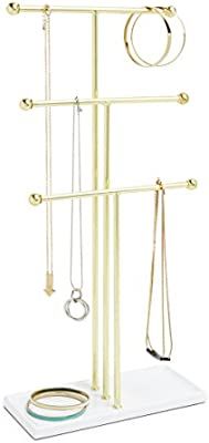 Umbra Trigem Hanging Jewelry Organizer Tiered Tabletop Countertop Free Standing Necklace Holder D... | Amazon (US)