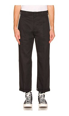 Dickies Regular Fit Cuffed Straight Leg Pant in Black from Revolve.com | Revolve Clothing (Global)
