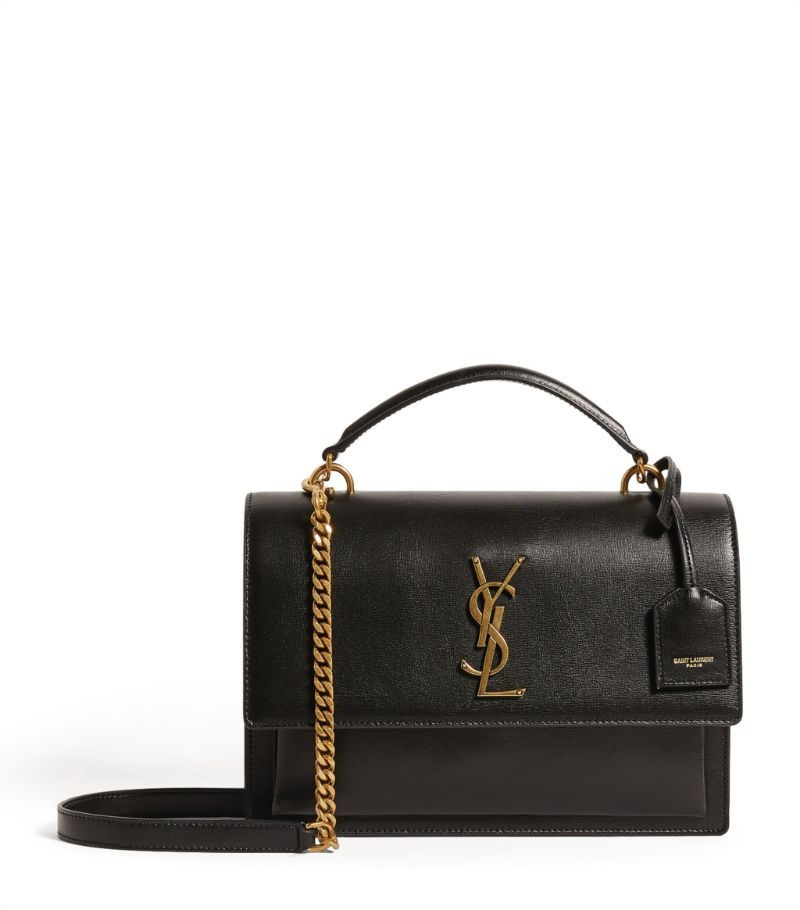 Saint Laurent Leather Sunset Shoulder Bag | Harrods