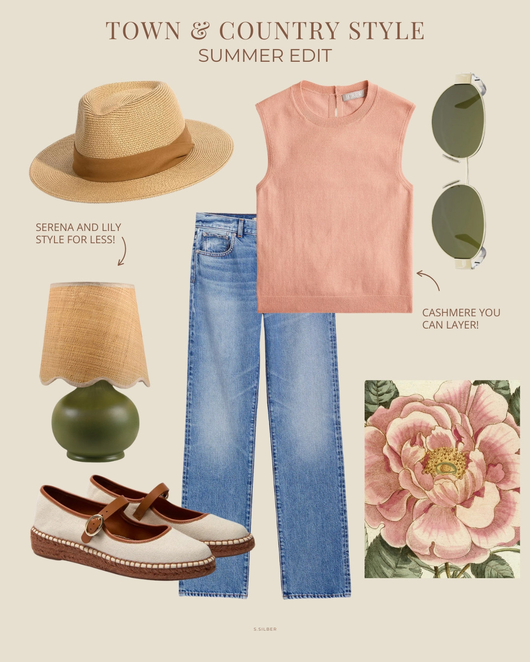 Summer garden colors for your home and closet!

Madewell jeans, J.Crew cashmere, Tuckernuck Mary Jane espadrilles, John Derian, coffee table book, Serena and Lily style, lamp, sunglasses, Nordstrom, Amazon, Stefana Silber 

 #LTKSeasonal #LTKFindsUnder100 #LTKStyleTip