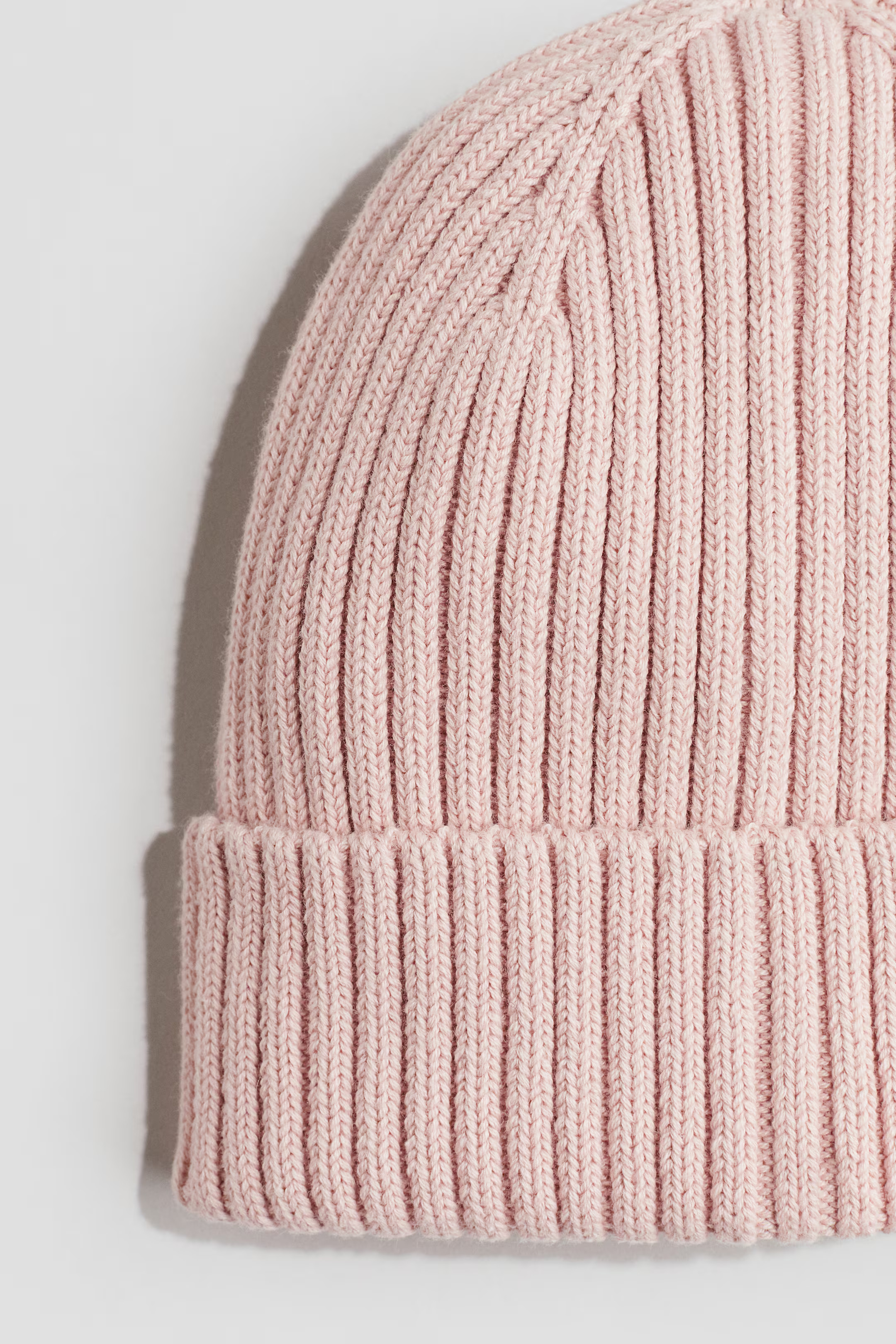 Rib-Knit Beanie - Light dusty pink - Kids | H&M US | H&M (US + CA)