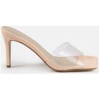 Nude Clear Strap Low Heels | Missguided (US & CA)