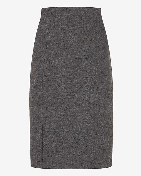 High Waisted Soft & Sleek Pencil Skirt | Express