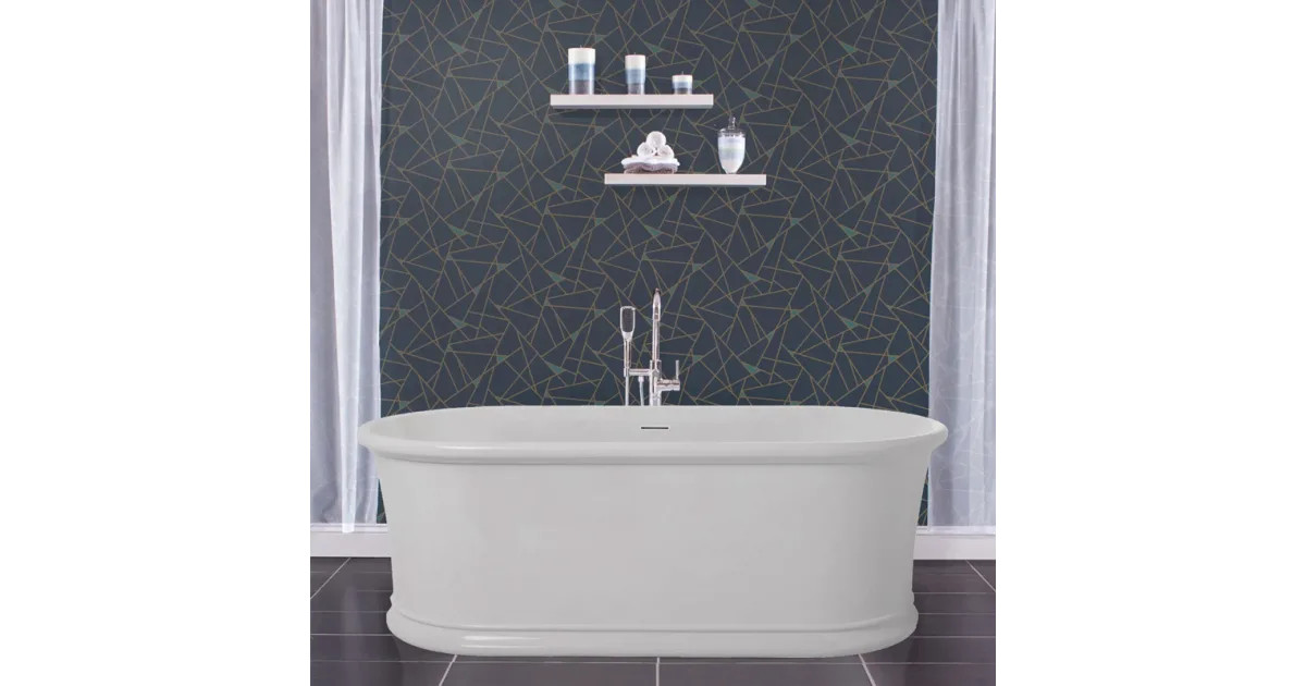 Miseno MNO6632FSO 66" Free Standing Oval Acrylic | Build.com | Build.com, Inc.