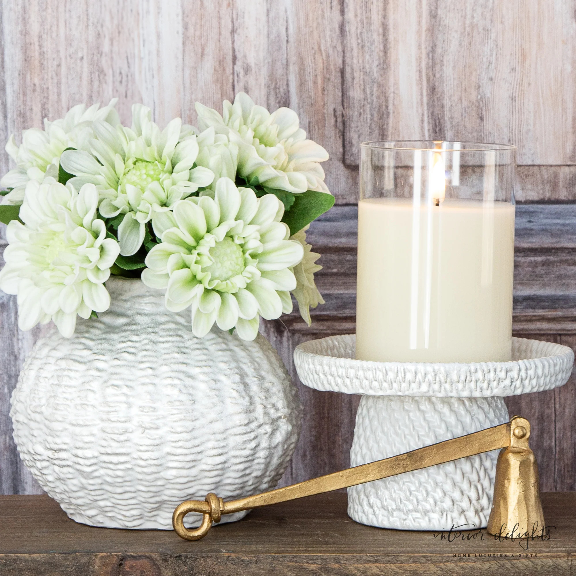 Gold Candle Snuffer | Interior Delights