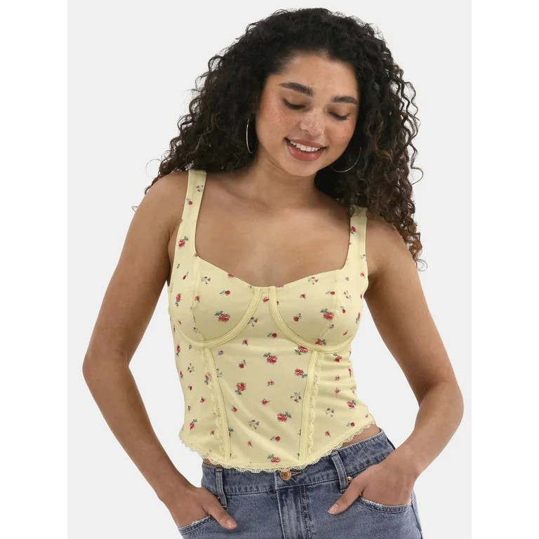No Boundaries Bustier Top, Women's - Walmart.com | Walmart (US)