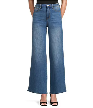 Sugarlips Jeanie Stretch Denim High Waist Wide Leg Jeans - S | Dillard's
