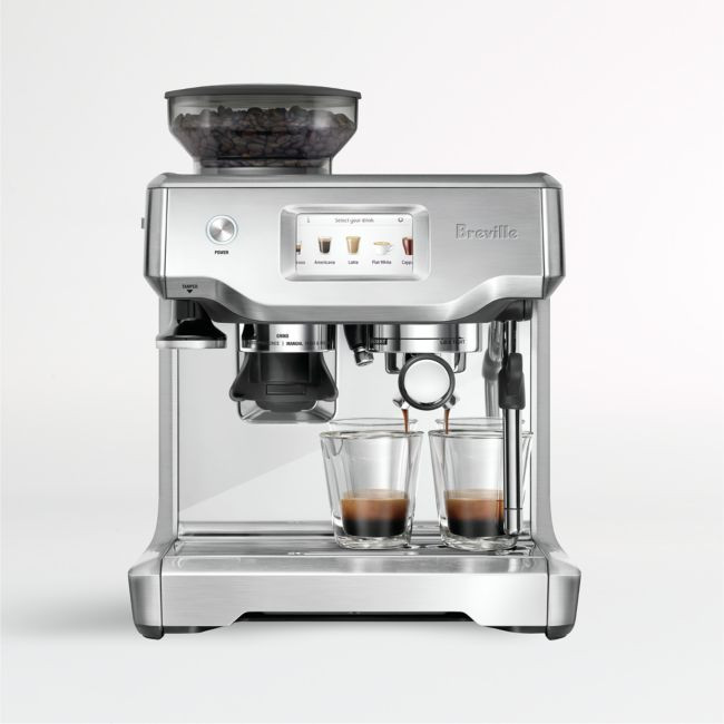 Breville ® Barista Touch ™ Espresso Machine in Brushed Stainless Steel | Crate & Barrel