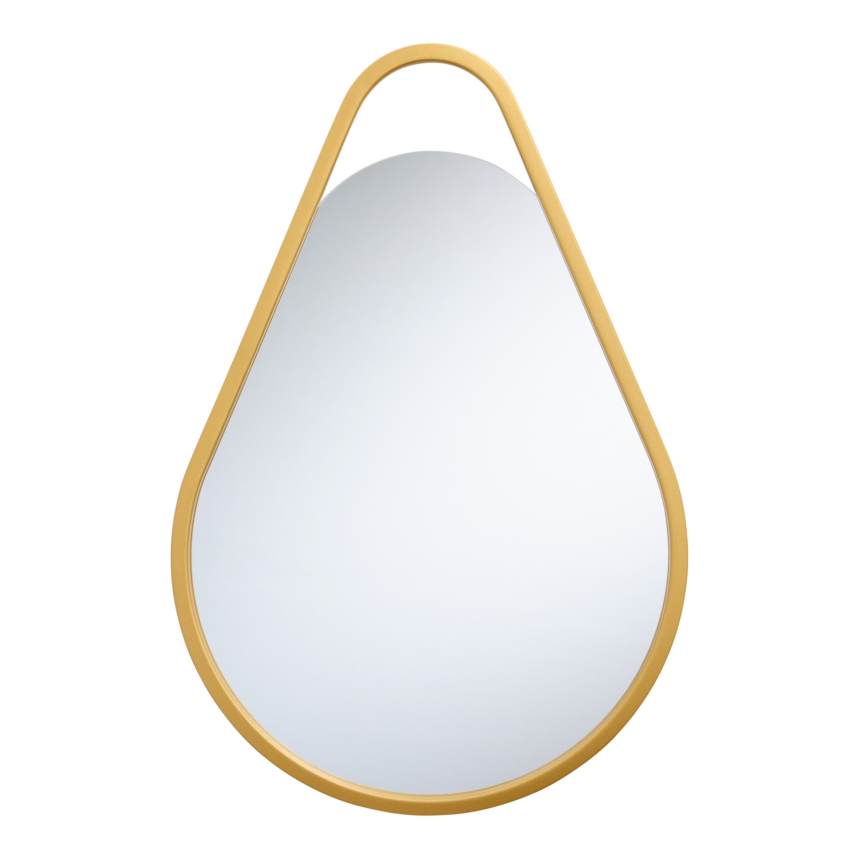 Gold Metal Teardrop Wall Mirror | World Market