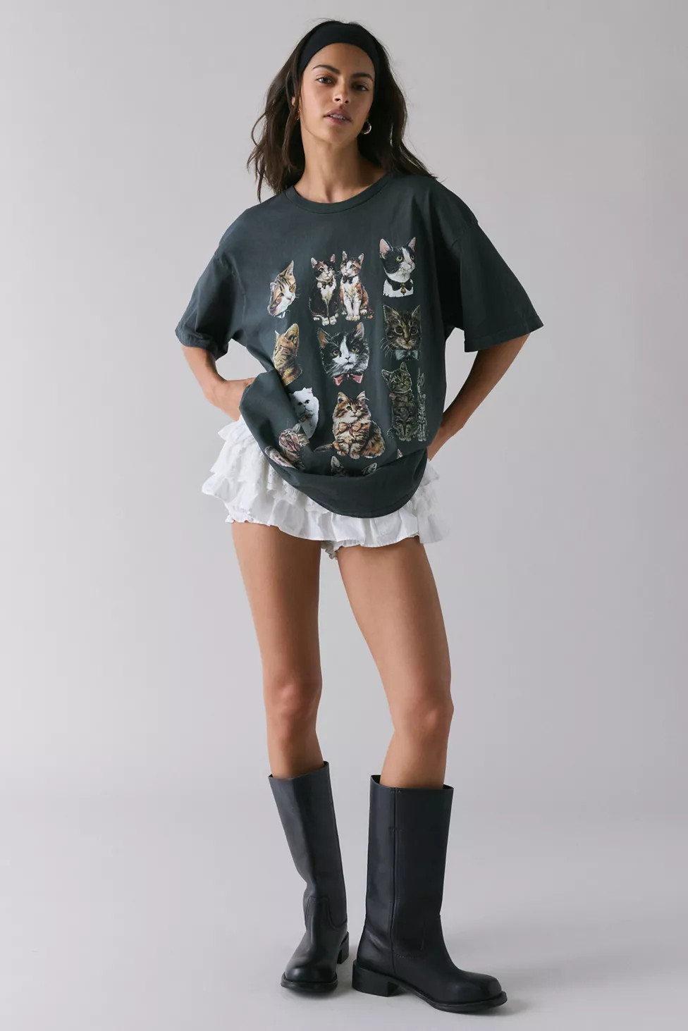 Kimchi Blue Cat Graphic T-Shirt Dress | Urban Outfitters (US and RoW)