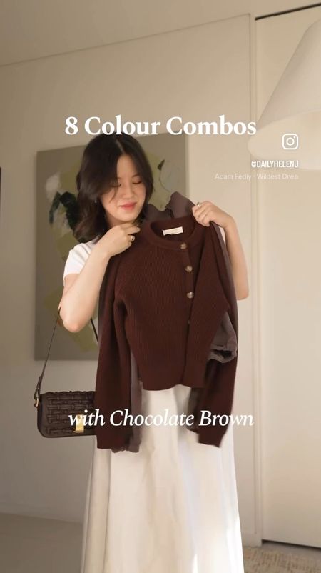 8 colours to wear with brown 
Exact sweatshirt is available on AU site, I’ve also linked a sweatshirt in same colour, different style that’s available on the US site. 