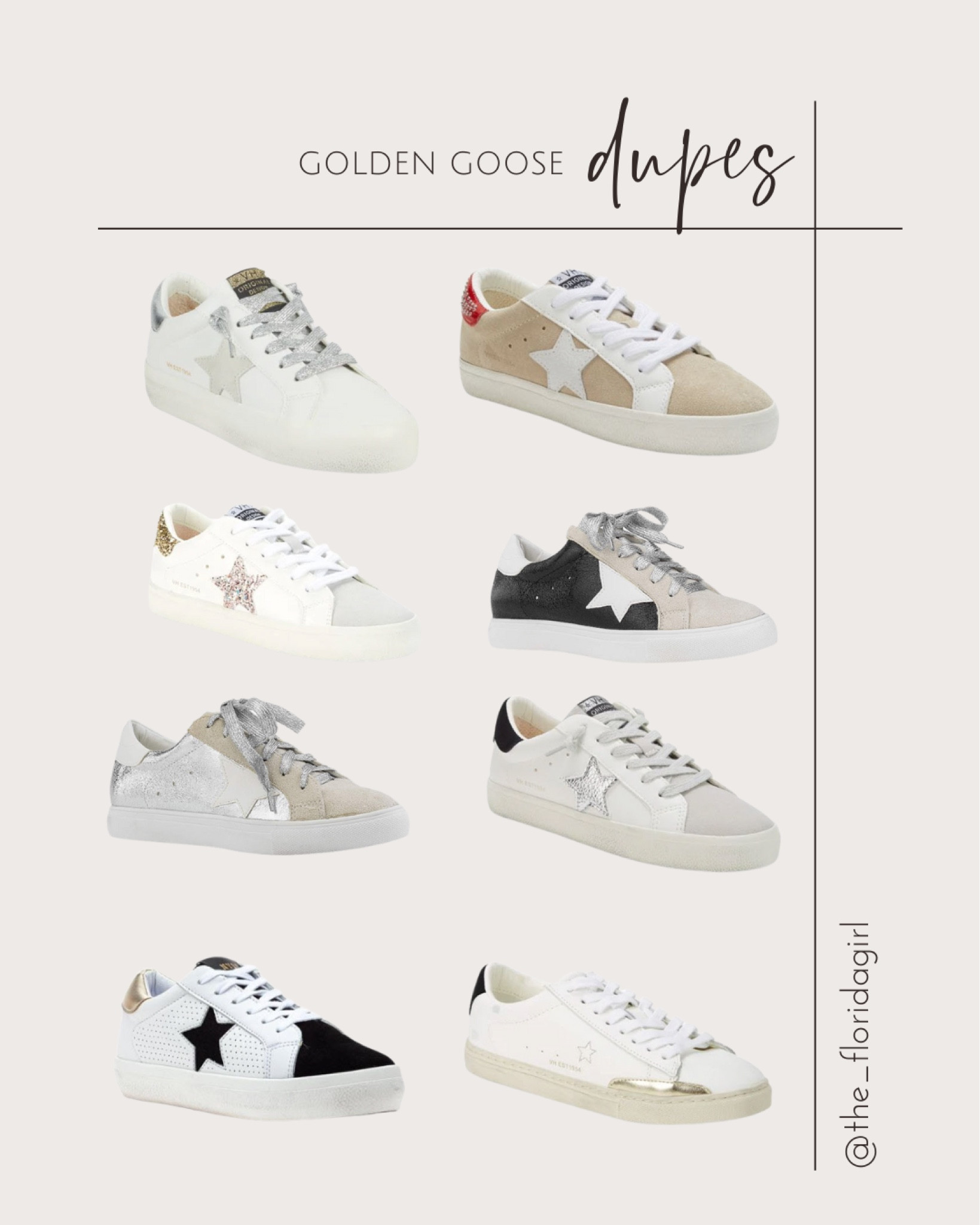 Golden Goose Dupes #goldengoose #goldengoosedupes #starsneakers #sneakers #savevssplurge #save #sale #salealert #lookalike #dupe #sneaker #superstar #goldengoosesneaker #pink #neutral #sparkle #vday #valentines #valentinesday #gift #giftideas #giftideasforher #womenssneakers #womensshoes #vdayfinds

#LTKsalealert #LTKFind #LTKshoecrush