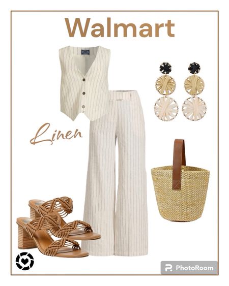 Walmart trending linen outfit for summer  

#LTKstyletip #LTKfindsunder50 #LTKshoecrush