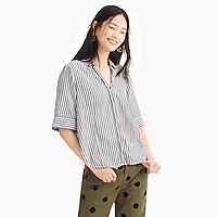 Short-sleeve button-up shirt in stripe | J.Crew US