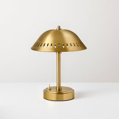 Portable Table Lamp Brass (Includes LED Light Bulb) - Hearth & Hand™ with Magnolia | Target