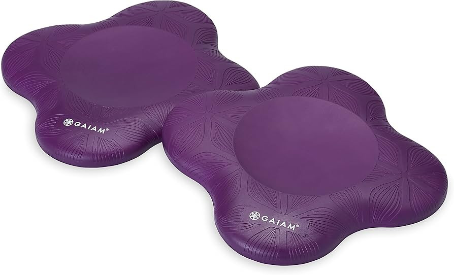 Gaiam Yoga Knee Pads (Set of 2) - Yoga Props and Accessories for Women / Men Cushions Knees and E... | Amazon (US)