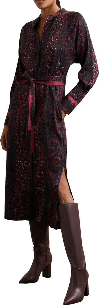 Reiss Daria Print Tie Waist Maxi Dress | Nordstrom | Nordstrom