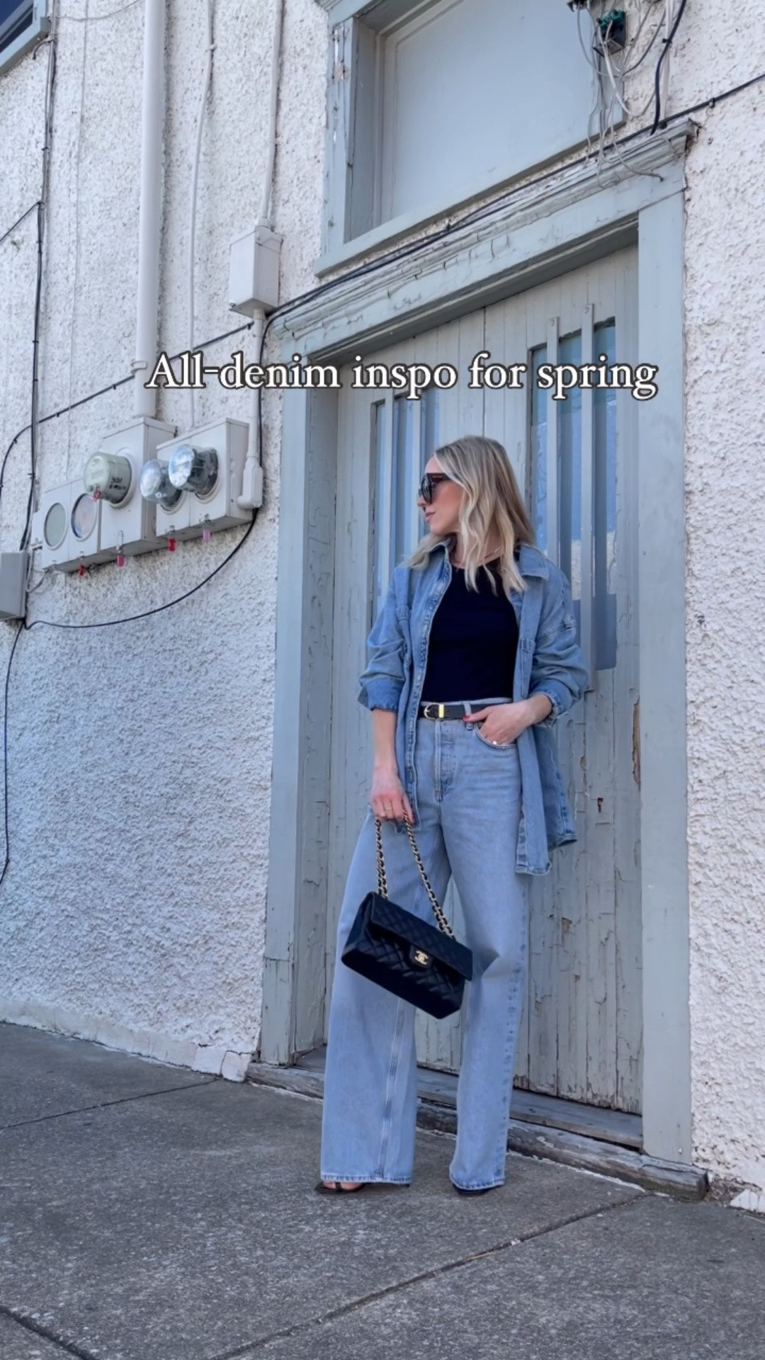 All denim outfit, denim on denim, baggy wide leg jeans, denim trends 2026

#LTKSeasonal #LTKOver40 #LTKSaleAlert