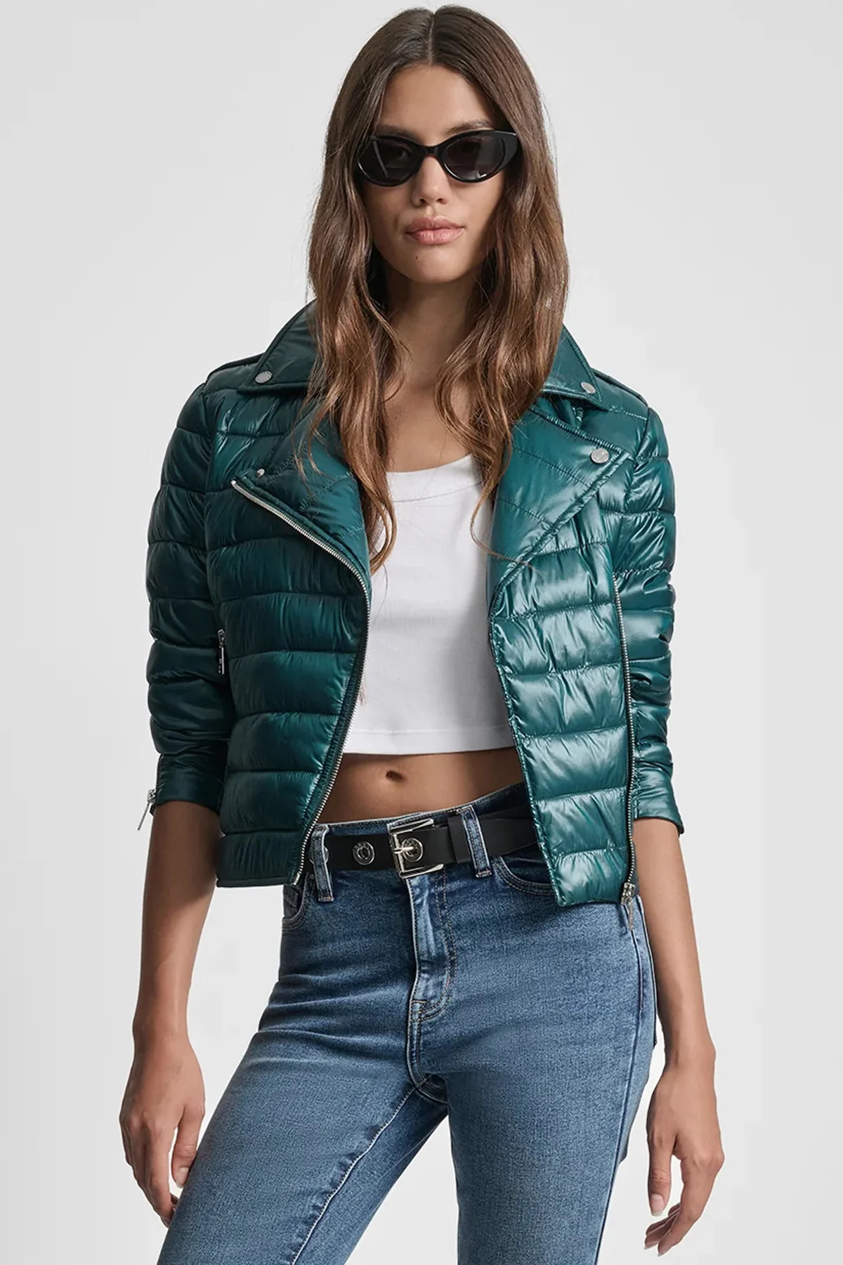 MOTO-STYLE PUFFER JACKET | DKNY