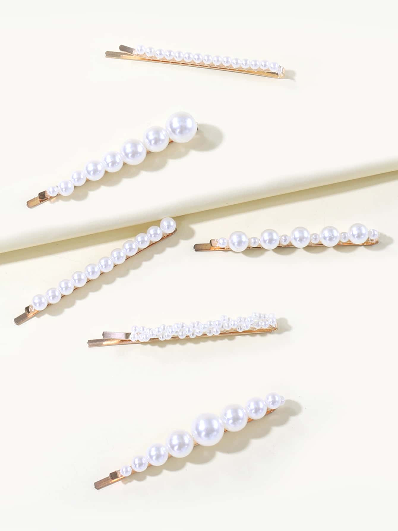 6pcs Toddler Girls Faux Pearl Hair Clip | SHEIN