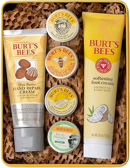Burt's Bees Gifts Ideas - Classics Set, 6 Products in Giftable Tin – Cuticle Cream, Hand Salve,... | Amazon (US)