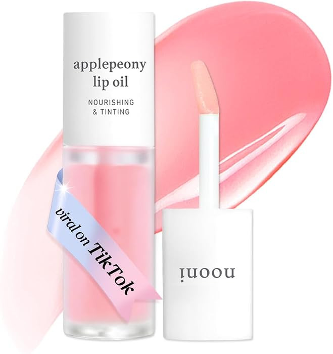 NOONI Korean Lip Oil - Applepeony | Long-Lasting, Moisturizing, Plumping, Revitalizing for Dry Li... | Amazon (US)
