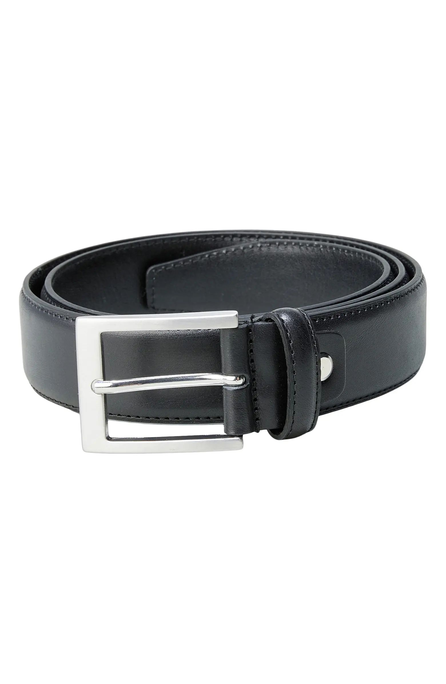 Topstitch Leather Belt | Nordstrom