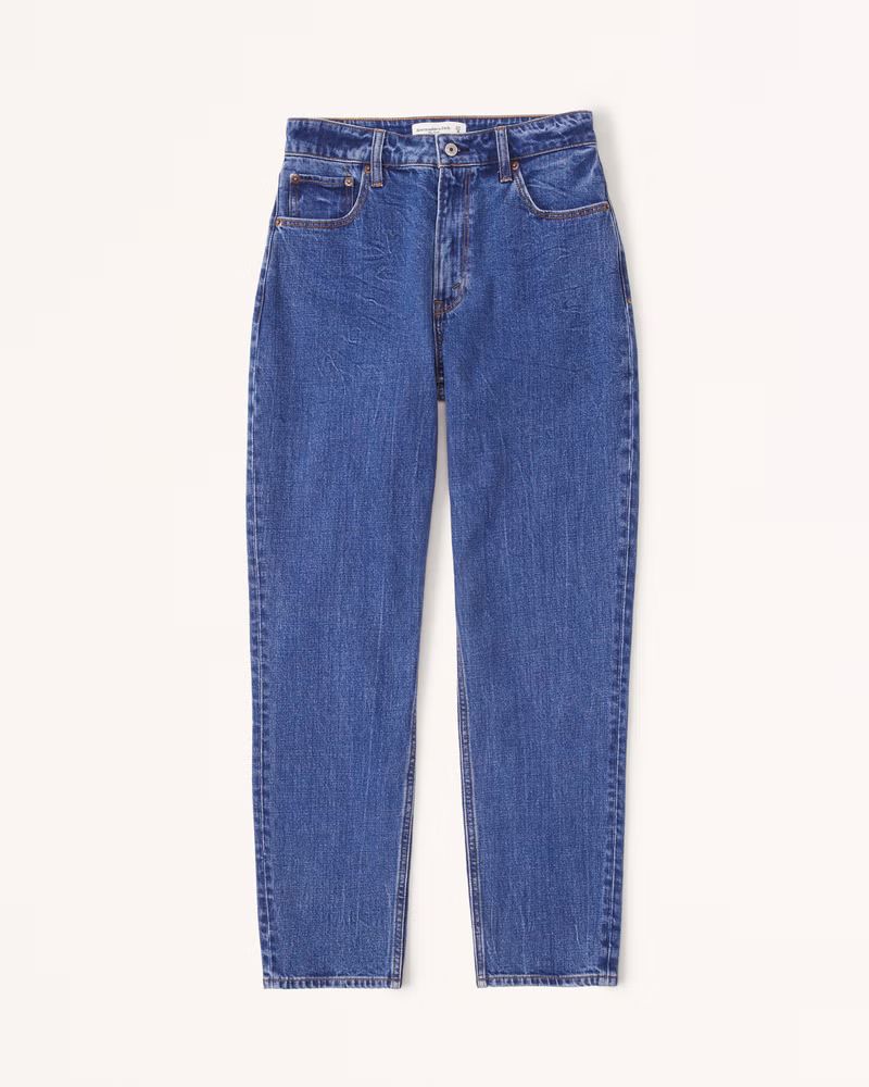 Women's Curve Love High Rise Mom Jean | Women's Clearance | Abercrombie.com | Abercrombie & Fitch (US)