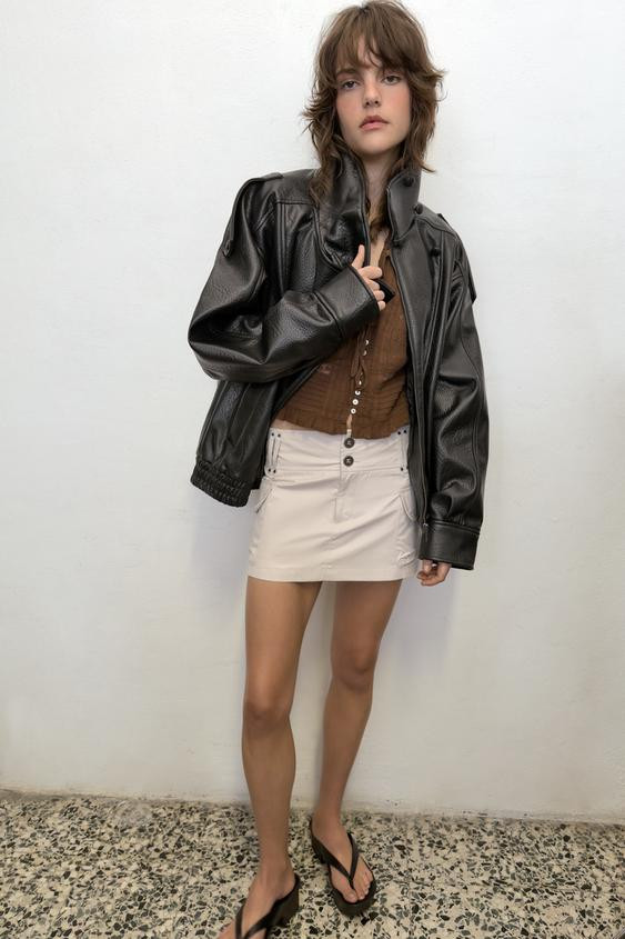 FAUX LEATHER JACKET | Zara US