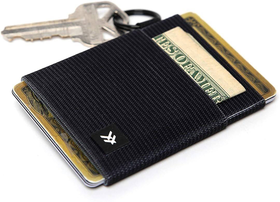 Slim Minimalist Elastic Wallet for Men & Women | Small Credit Card Holder for Front Pocket | Amazon (US)
