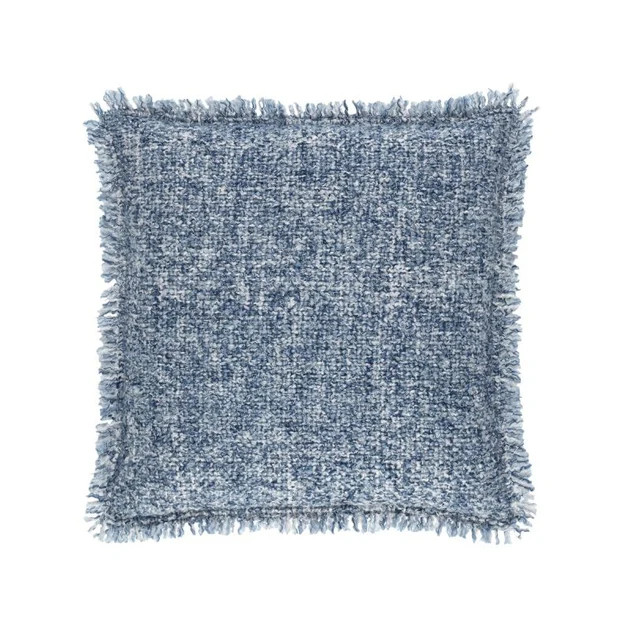 Beach Boucle Indoor/Outdoor Pillow - Navy | Cailini Coastal