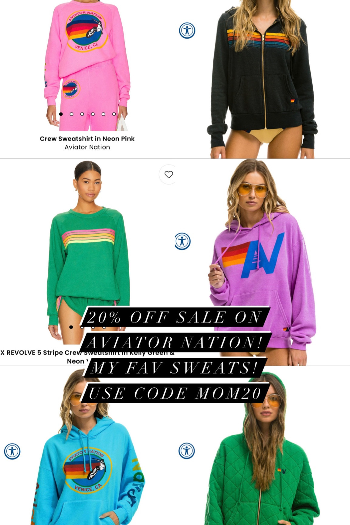 AVIATOR NATION SALE GOING ON TODAY! Use code MOM20 for 20% off! GREAT MOTHERS DATY GIFT IDEA 💡 Linking a few of the items I have in my closet and two others I got today! 🩷 if you don’t know about AN their sweats are the bomb.com. Today’s the day to get your first sweatshirt-you will LIVE in it, sunshine! ☀️I wear a small 😘
Xoxo,
CeCe 

#LTKStyleTip #LTKSeasonal #LTKSaleAlert