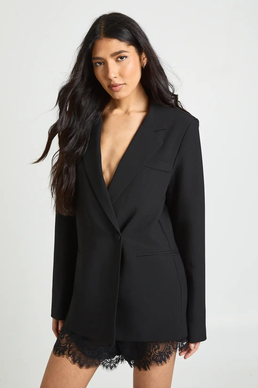 Black Tall Essential Oversized Blazer | Boohoo | Boohoo.com (UK & IE)
