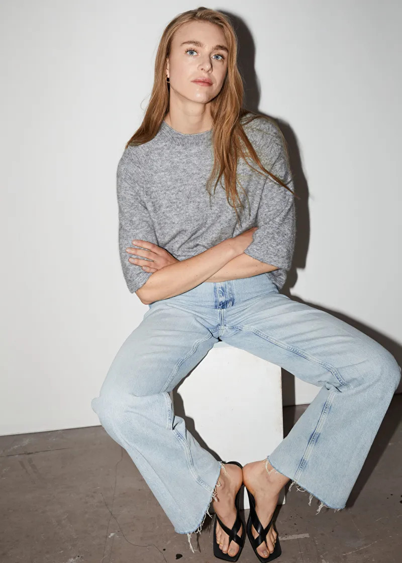 T-shirt carré en maille d'alpaga | & Other Stories (DE + FR)