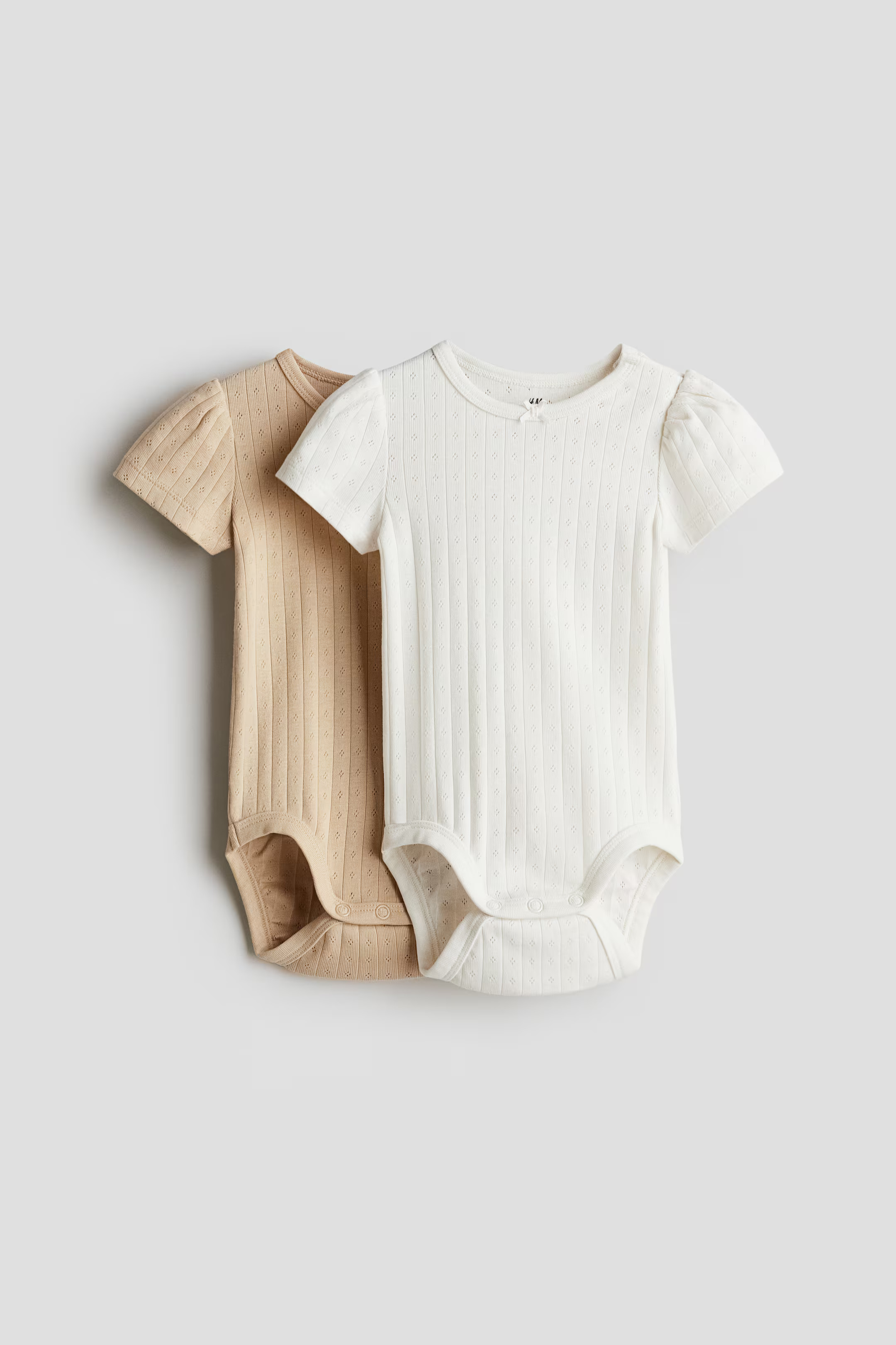 2-pack Pointelle Bodysuits | H&M (US + CA)