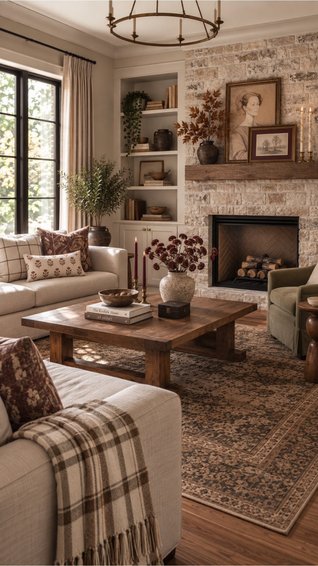 The goal with fall decorating this year isn’t to make the whole house suddenly look fall. I’d rather take what already works and make it feel a little warmer for the season.

So instead of changing the room, I pulled together a few pieces that shift the color and texture just enough—deeper burgundy, warm brown, aged finishes, patterned textiles and branches that feel a little moodier than the greenery I’d use the rest of the year.

It’s still the same neutral, collected room. Just a warmer version of it for fall. 

I linked the pieces from my curated fall guide so you can shop the exact pillows, throw, artwork and decor used to create the look.

#LTKHome #LTKSeasonal