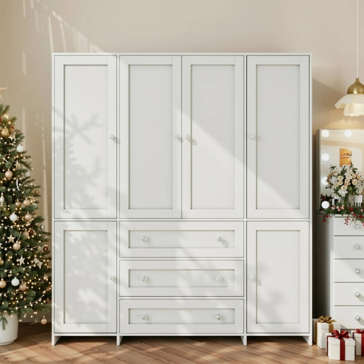 6-Door Armoire With Mirror, Wardrobe Closet With 3 Drawers

#LTKxAbercrombie #LTKHome #LTKSaleAlert