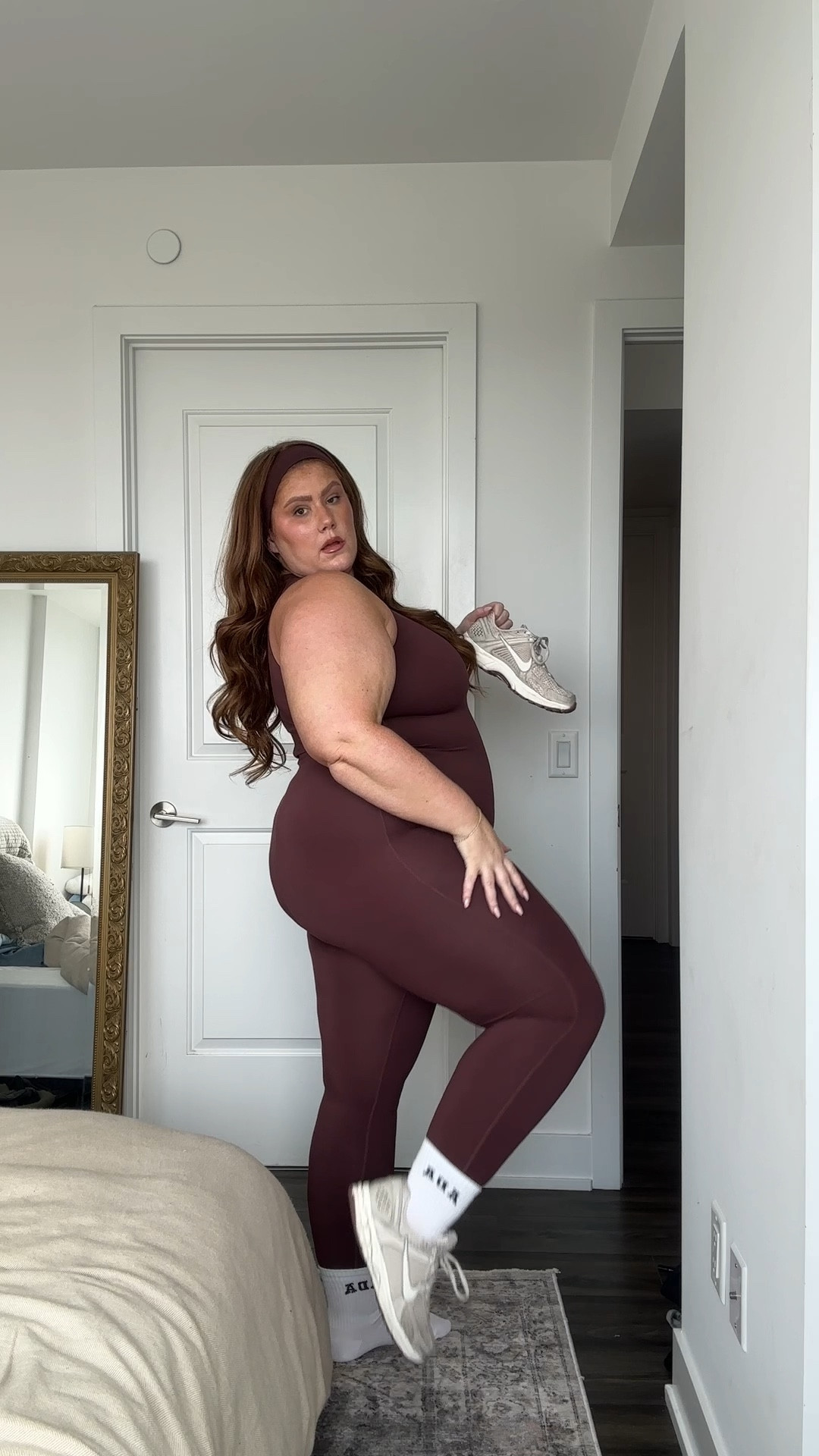 Plus size activewear work out jumpsuit that’s squat proof! The oxblood burgundy shade is stunning for fall!! You’ll deffinitely
Need some help getting the zipper done up in that back🤭

Wearing a 3X in the jumpsuit and hoodie

#LTKplussize #LTKautumn #LTKfitness