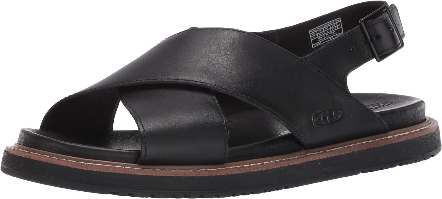 KEEN Women’s Leather Cross Strap Casual Leather Sandal | Amazon (US)