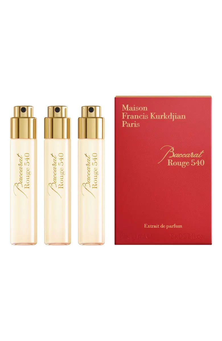 Maison Francis Kurkdjian Paris Baccarat Rouge 540 Fragrance Refill Trio | Nordstrom | Nordstrom