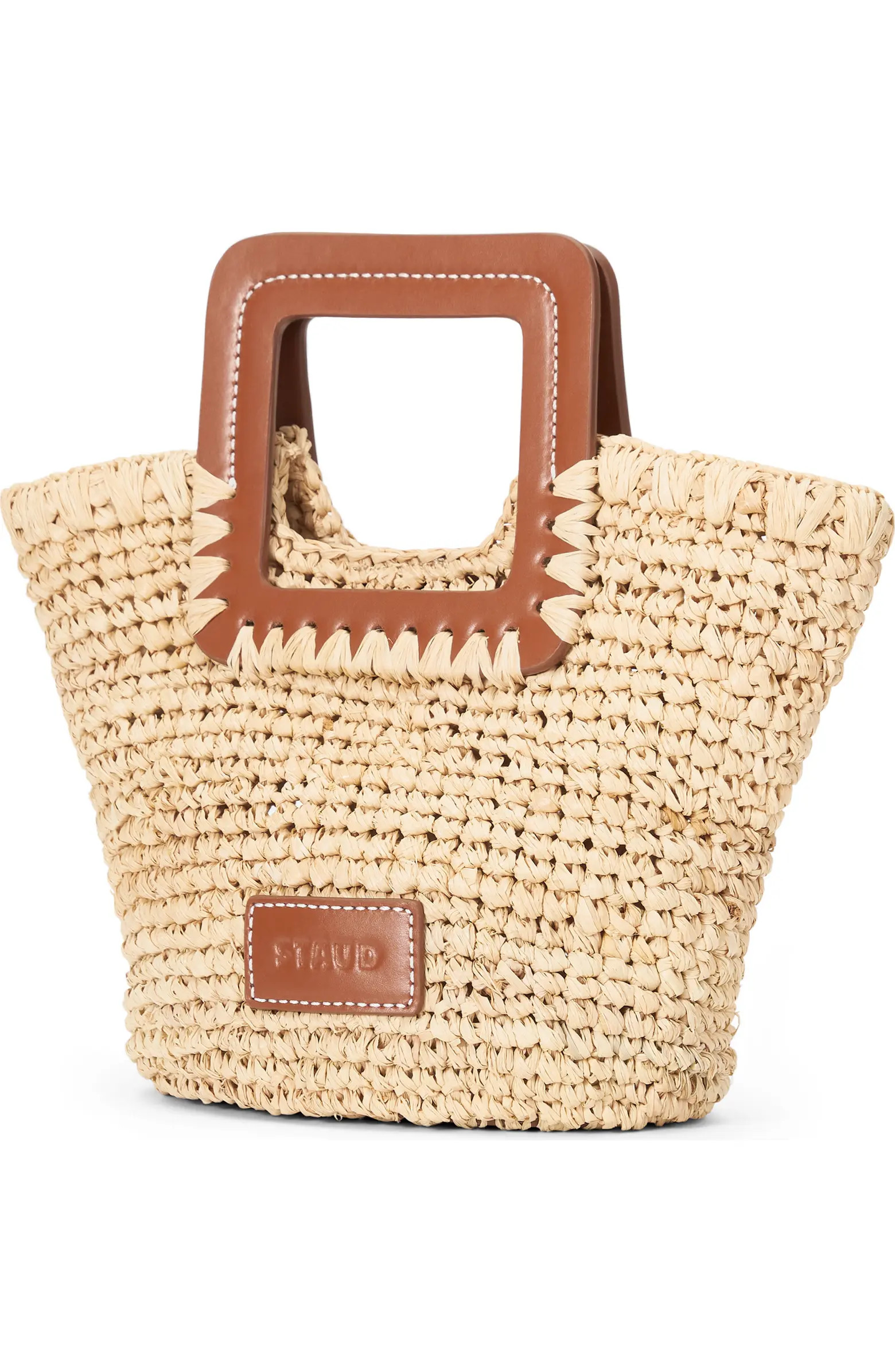 Shirley Raffia Mini Bucket Bag | Nordstrom