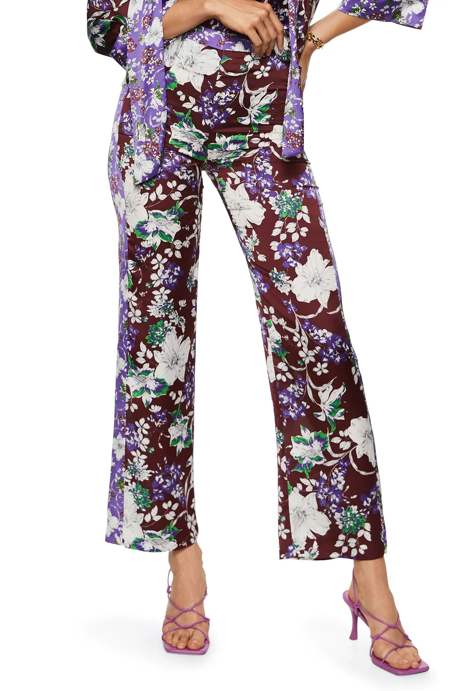 MANGO Floral Pants | Nordstrom | Nordstrom