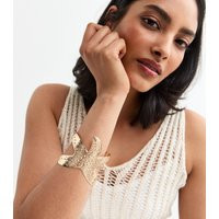Gold Tone Starfish Textured Oversized Cuff New Look | New Look (UK)